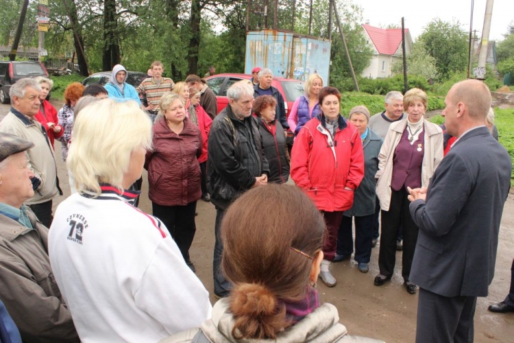 Встреча властей Токсово с жителями ул.Широкая