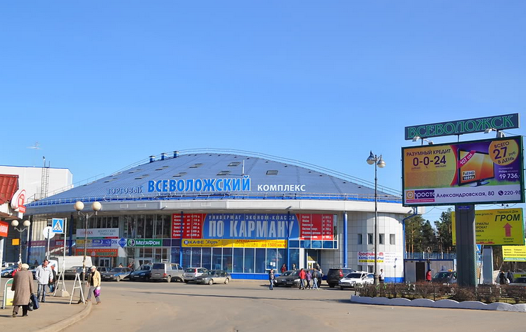Торговый дом около платформы Всеволожская выставили на торги за 250 млн рублей
