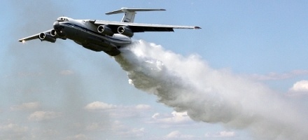Военно-транспортные самолёты Минобороны тушили лесные пожары во Всеволожском районе