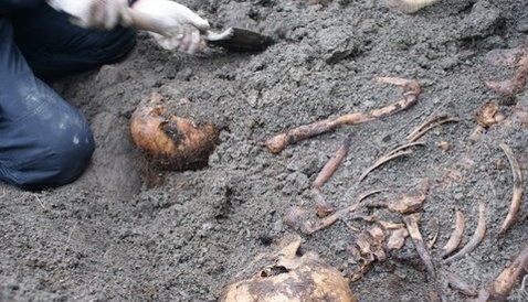 Человеческие останки, найденные в районе озера Лазурное, оказались захоронением времен ВОВ