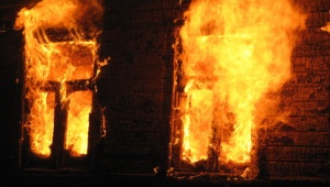 В Ленобласти спасатели тушили пожар в двух банях