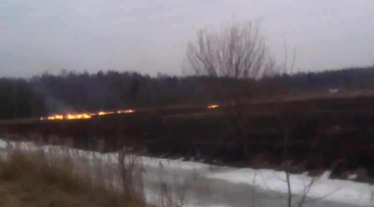 Пожар в посёлке Щеглово не повлиял на работу аэродрома